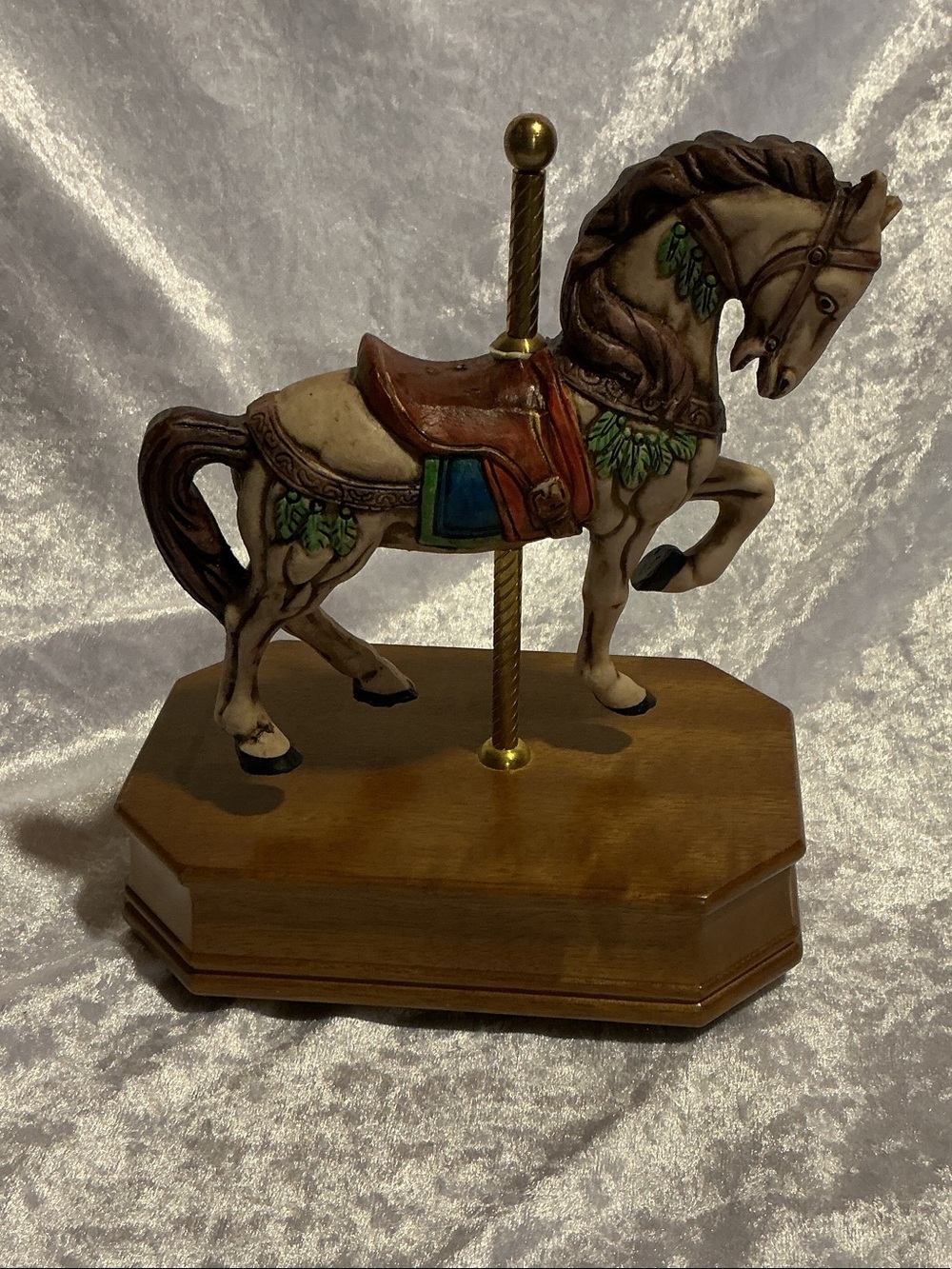 Carousel Horse Figurine  with Music Box